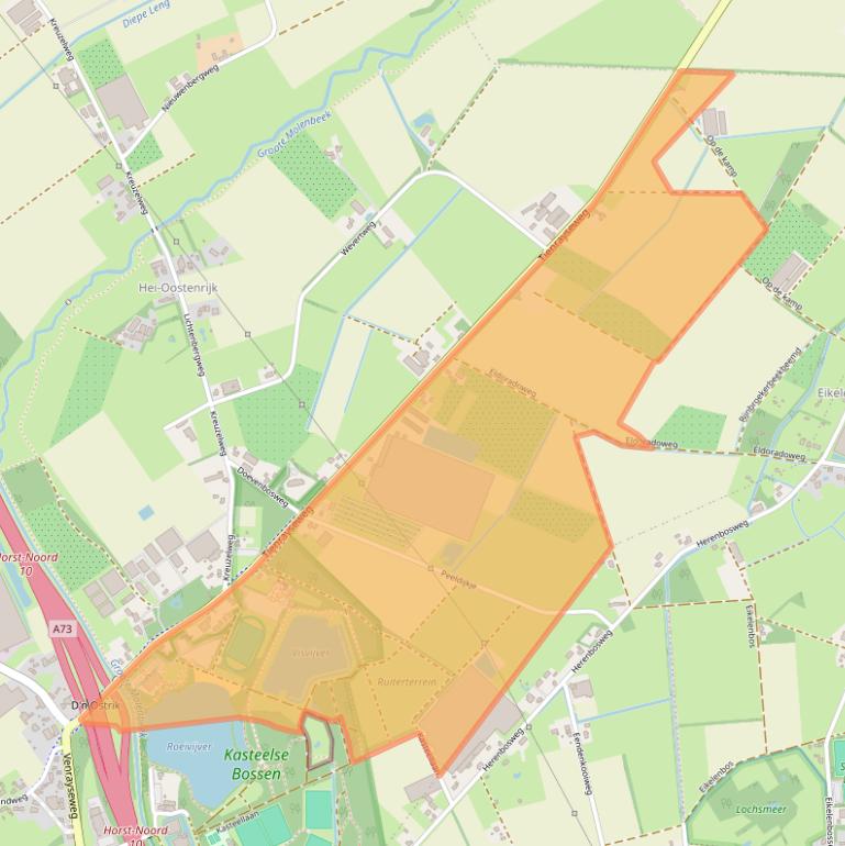 Kaart van postcodegebied 5961NL.