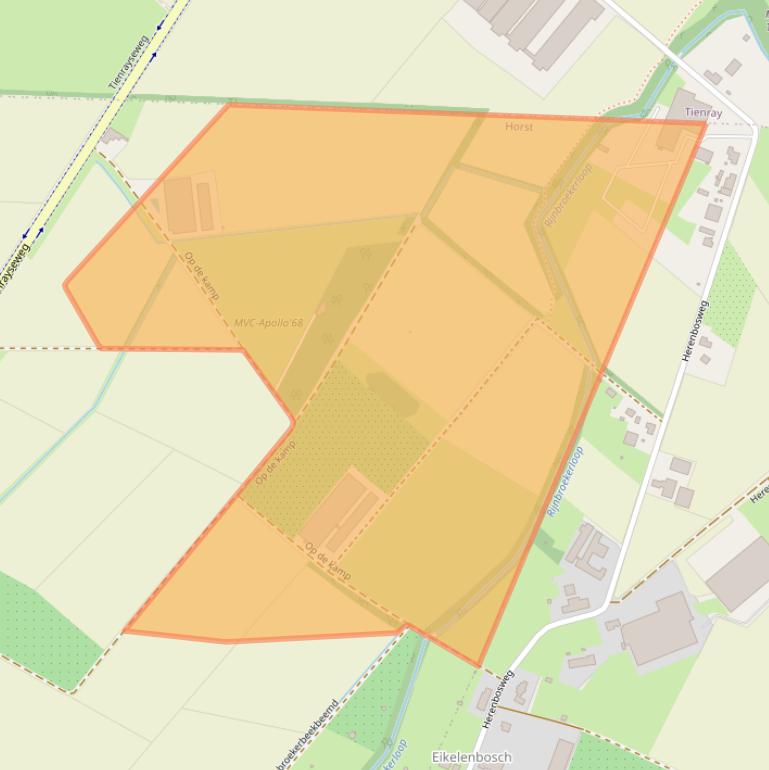 Kaart van postcodegebied 5961NN.