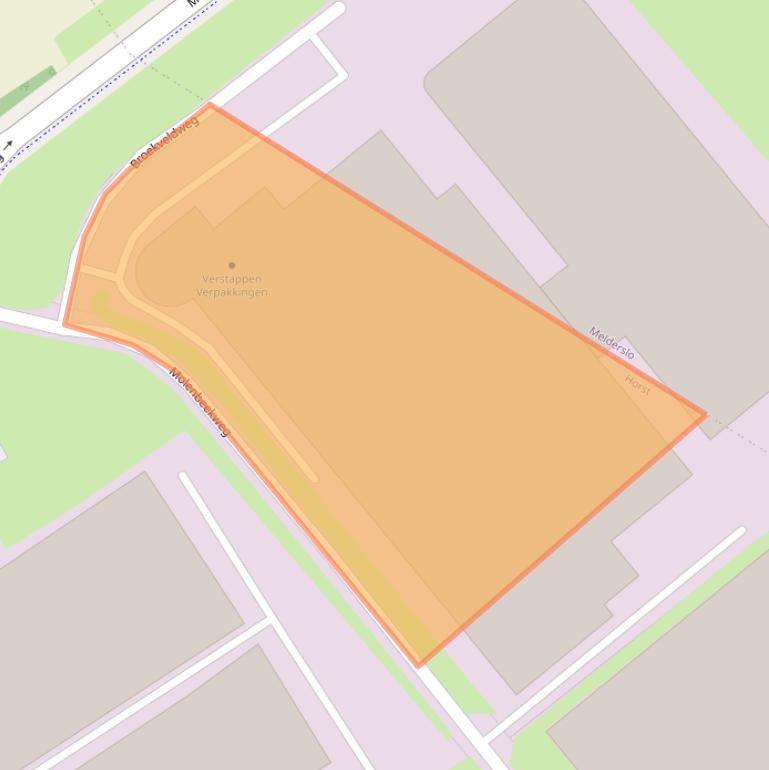 Kaart van postcodegebied 5961NP.