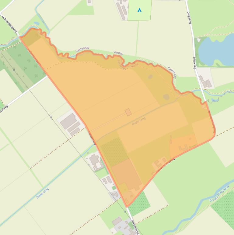 Kaart van postcodegebied 5961NR.