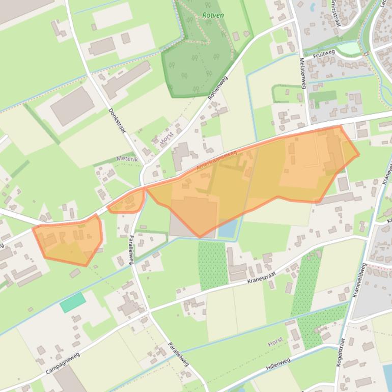Kaart van postcodegebied 5961PC.