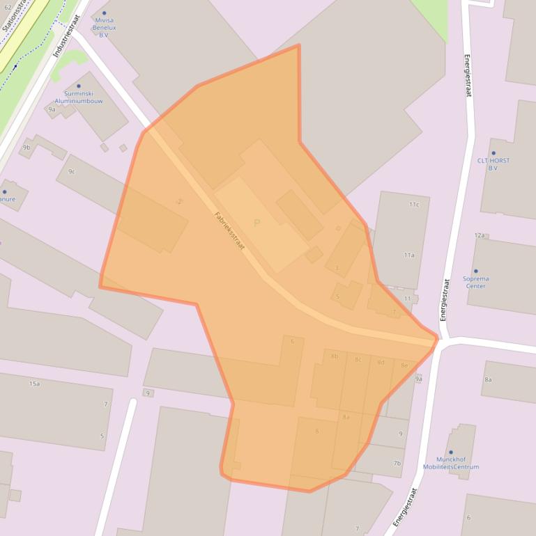 Kaart van postcodegebied 5961PK.