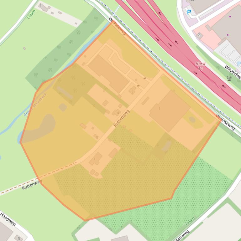 Kaart van postcodegebied 5961PR.