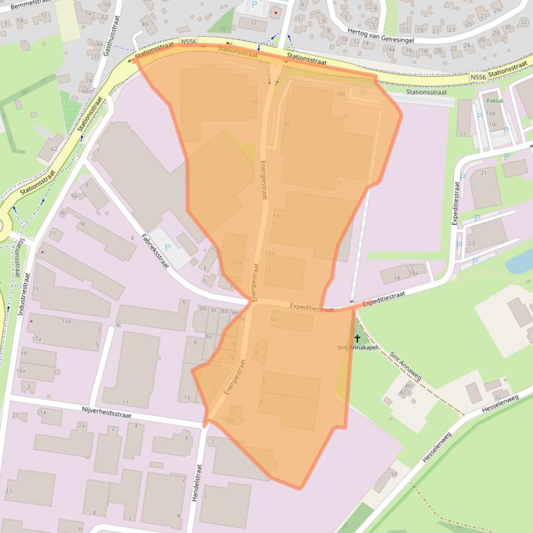 Kaart van postcodegebied 5961PT.