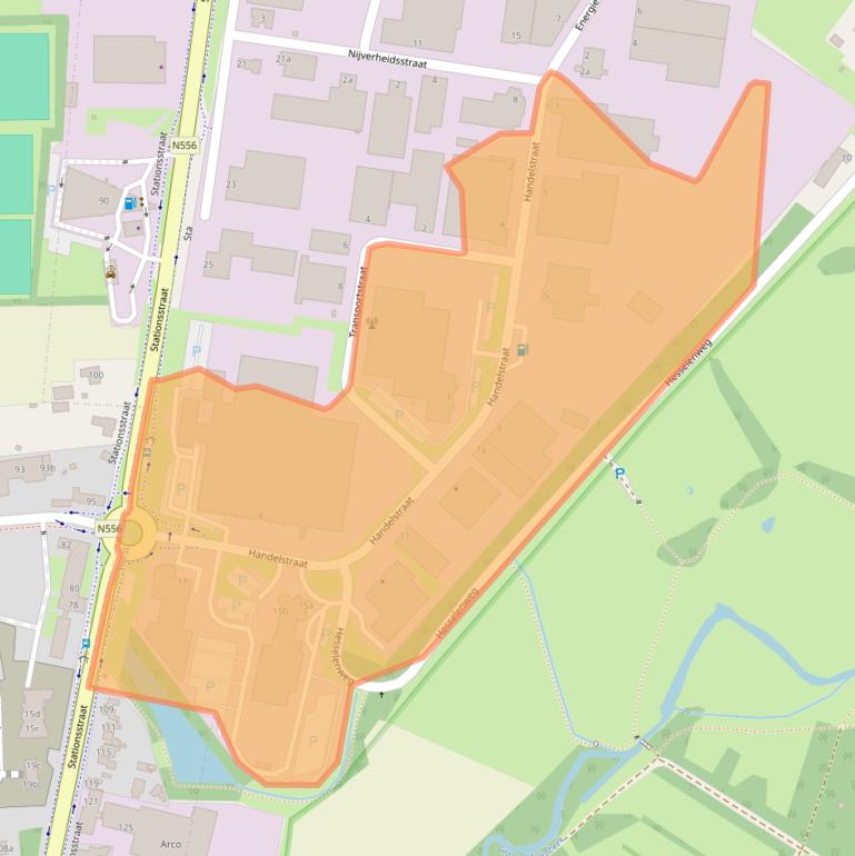 Kaart van postcodegebied 5961PV.