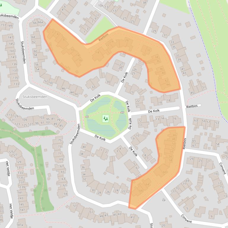 Kaart van postcodegebied 5961RB.