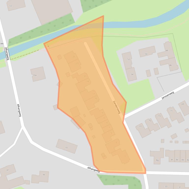 Kaart van postcodegebied 5961RL.