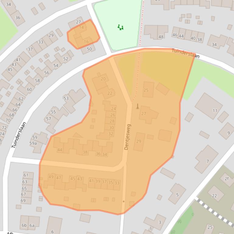 Kaart van postcodegebied 5961RN.