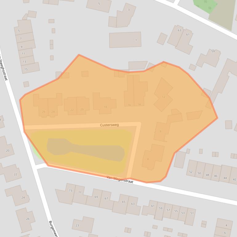 Kaart van postcodegebied 5961RT.