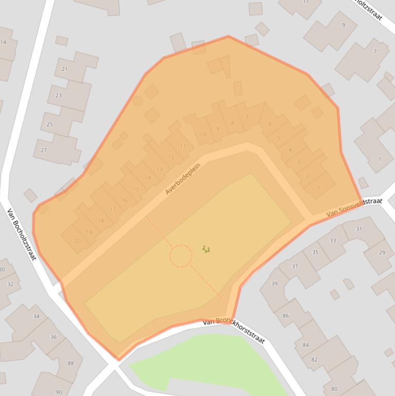 Kaart van postcodegebied 5961SH.