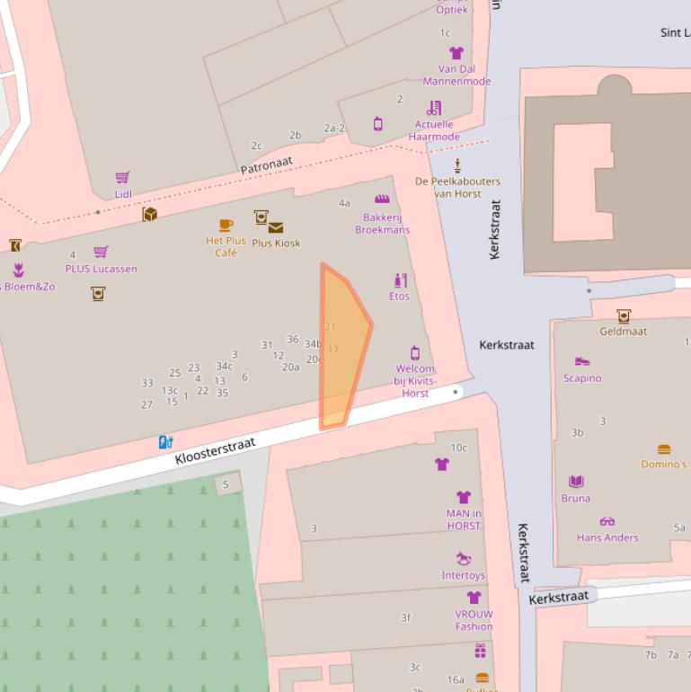 Kaart van postcodegebied 5961TC.