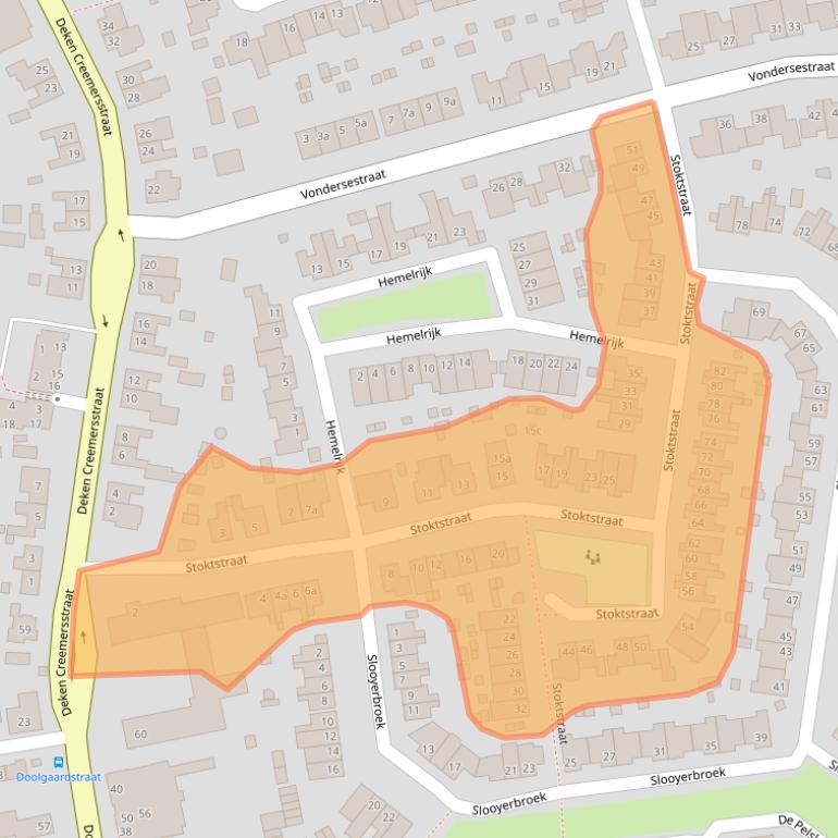 Kaart van postcodegebied 5961TN.