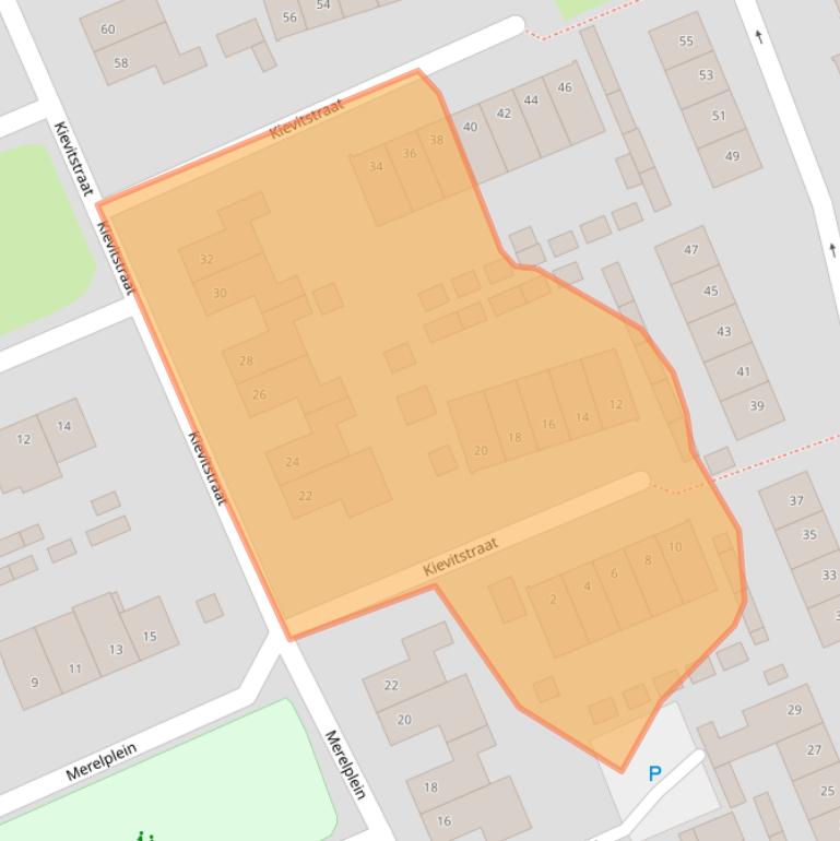 Kaart van postcodegebied 5961VL.