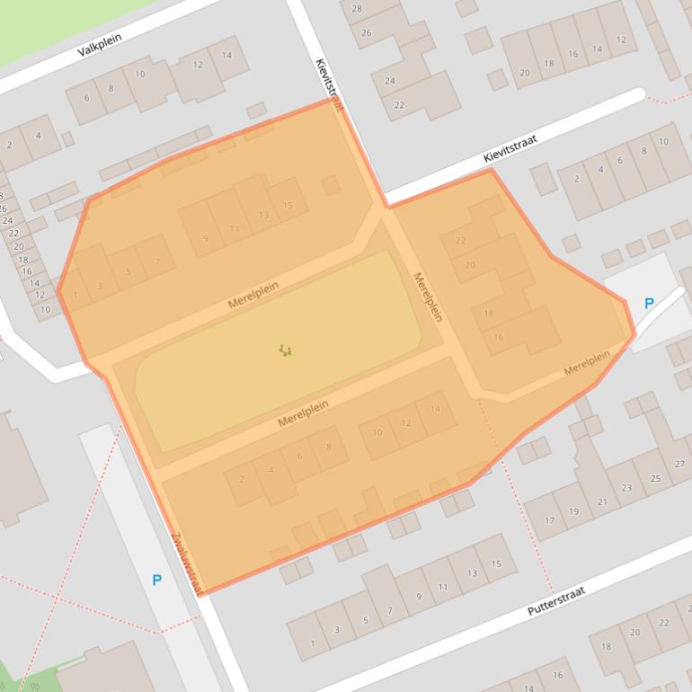 Kaart van postcodegebied 5961VN.
