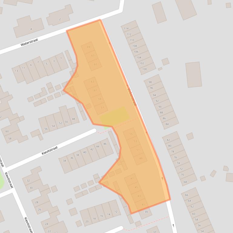 Kaart van postcodegebied 5961XC.