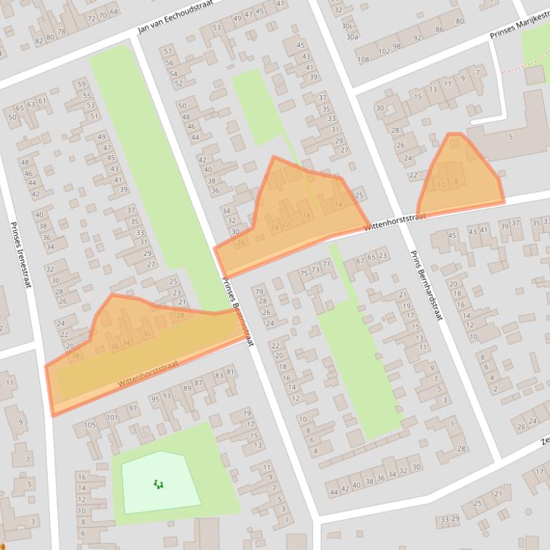 Kaart van postcodegebied 5961XN.