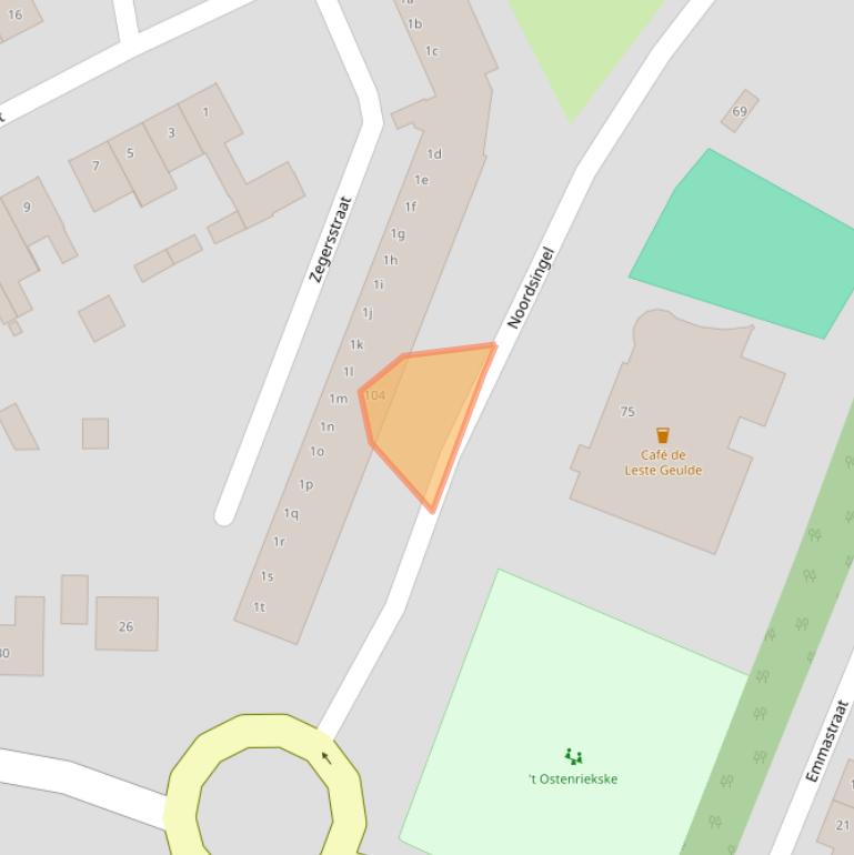 Kaart van postcodegebied 5961XZ.