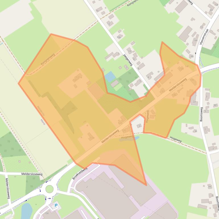 Kaart van postcodegebied 5962AA.