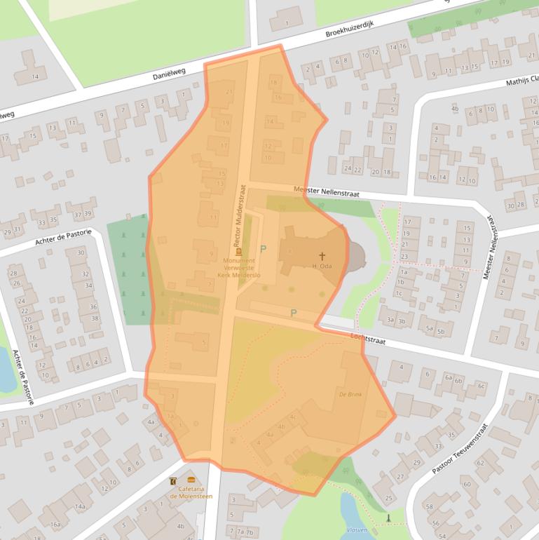 Kaart van postcodegebied 5962AH.