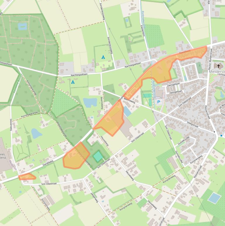 Kaart van postcodegebied 5962AR.