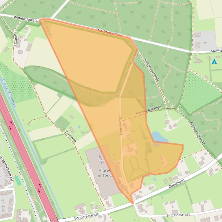 Kaart van postcodegebied 5962AX.