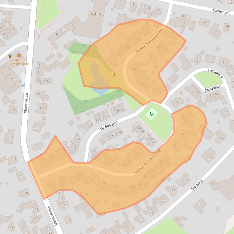 Kaart van postcodegebied 5962CB.