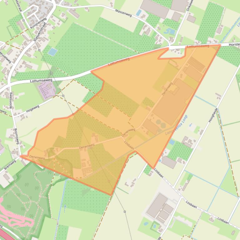 Kaart van postcodegebied 5962NC.