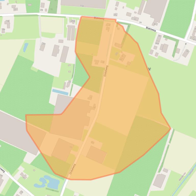 Kaart van postcodegebied 5962NJ.