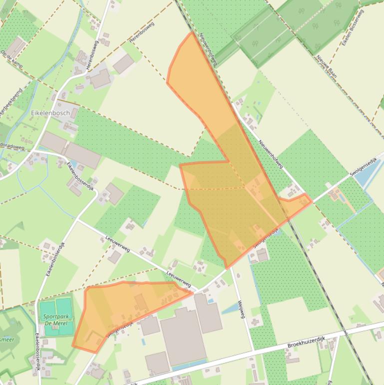 Kaart van postcodegebied 5962NP.