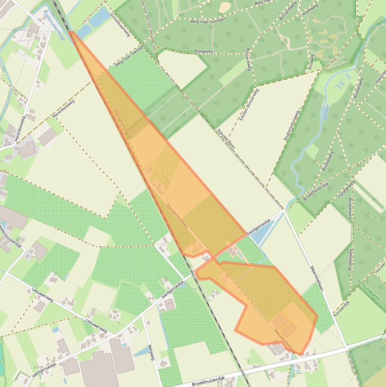 Kaart van postcodegebied 5962NS.