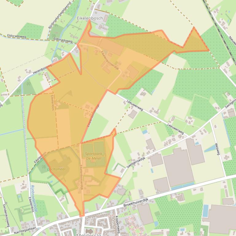 Kaart van postcodegebied 5962NV.