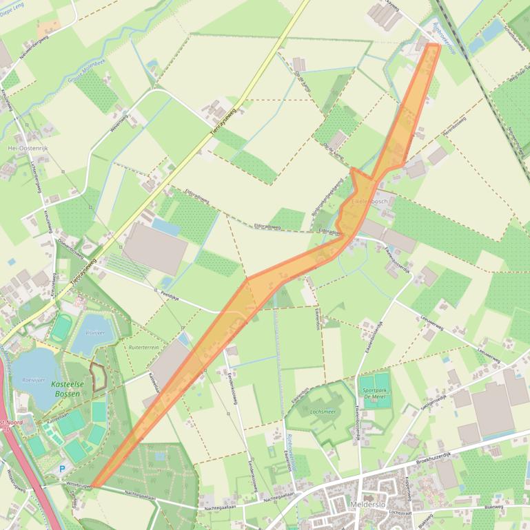 Kaart van postcodegebied 5962NW.