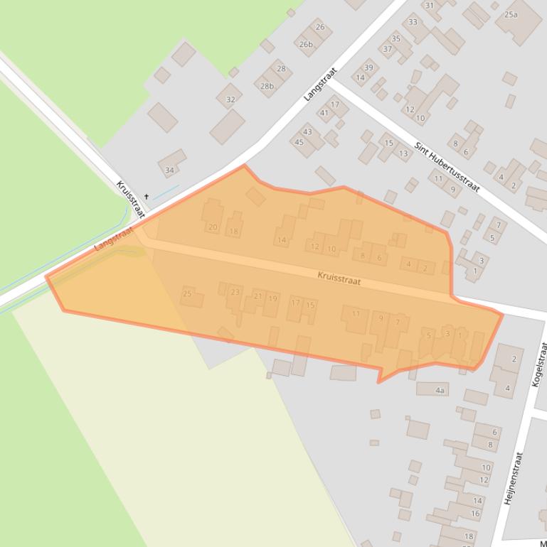 Kaart van postcodegebied 5963AL.