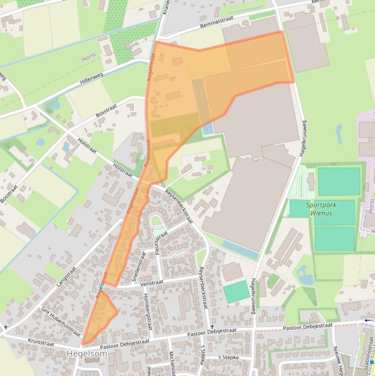 Kaart van postcodegebied 5963AP.