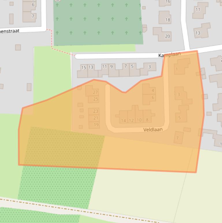 Kaart van postcodegebied 5963HG.