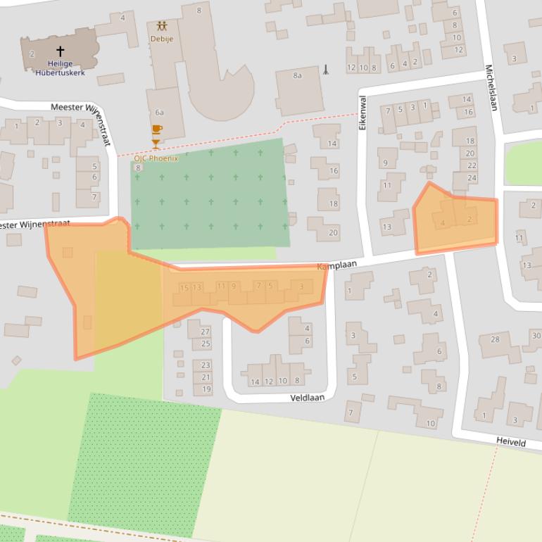 Kaart van postcodegebied 5963HH.