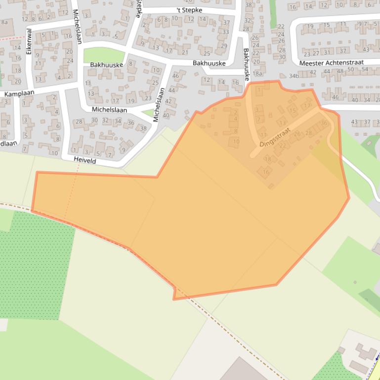 Kaart van postcodegebied 5963HK.