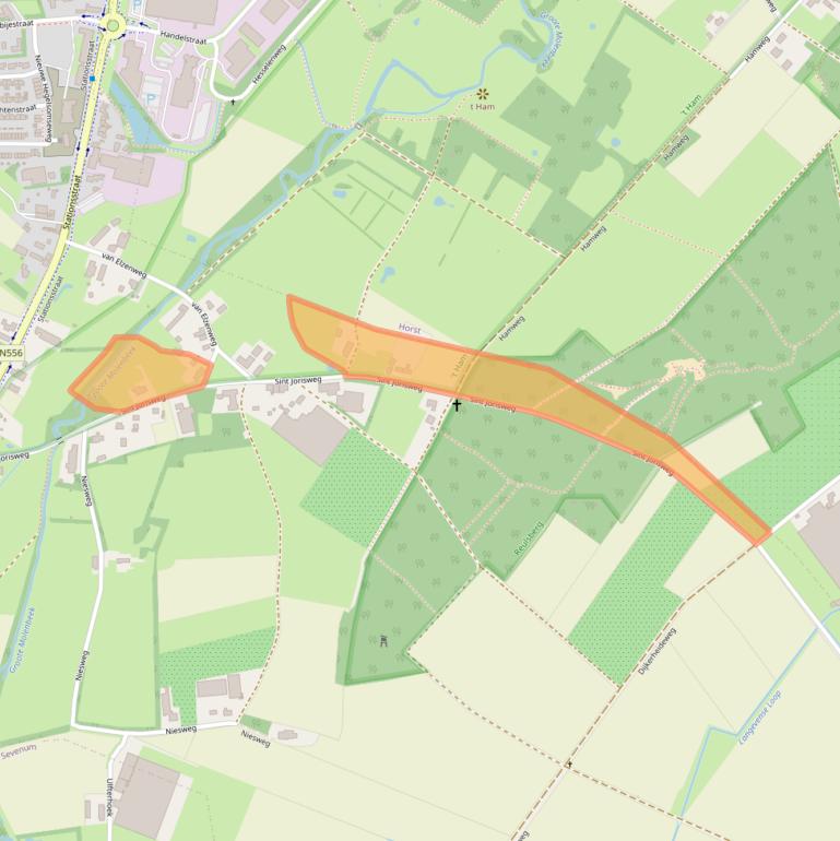 Kaart van postcodegebied 5963NC.