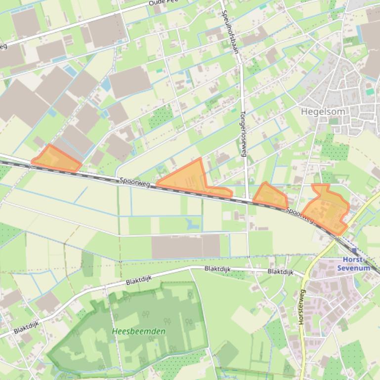 Kaart van postcodegebied 5963NJ.