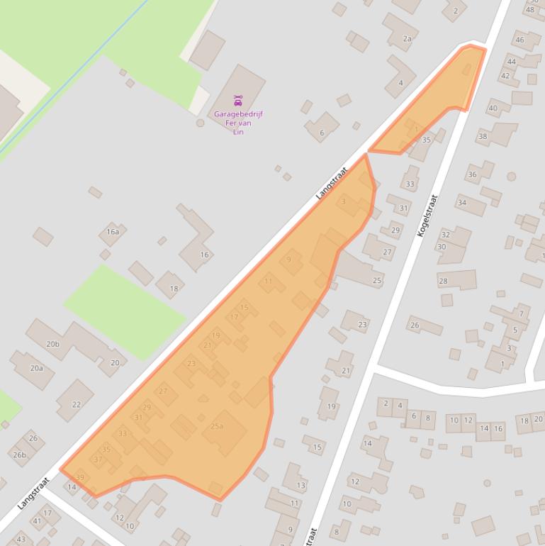 Kaart van postcodegebied 5963NT.