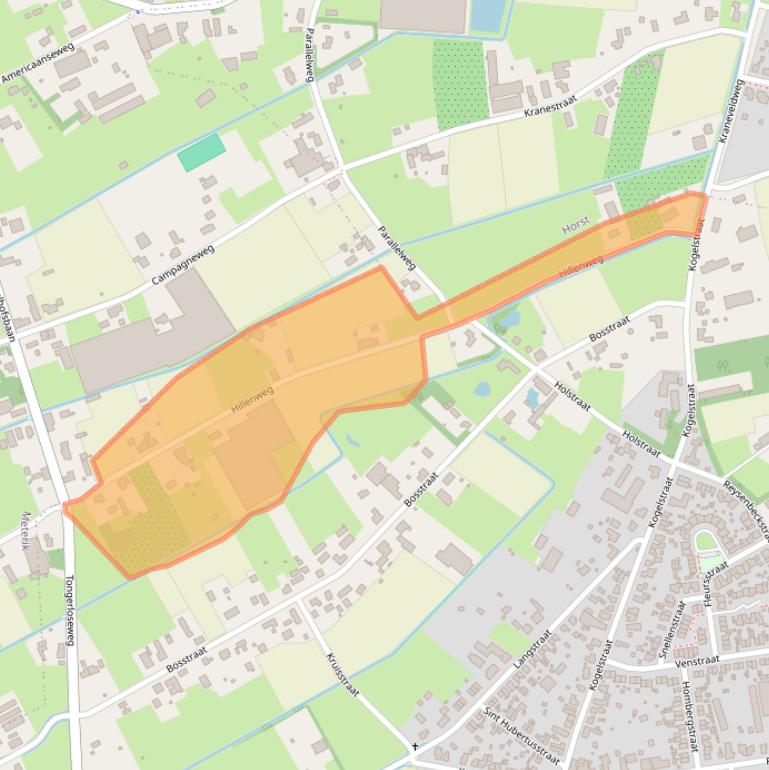 Kaart van postcodegebied 5963PA.