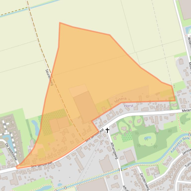 Kaart van postcodegebied 5964AB.