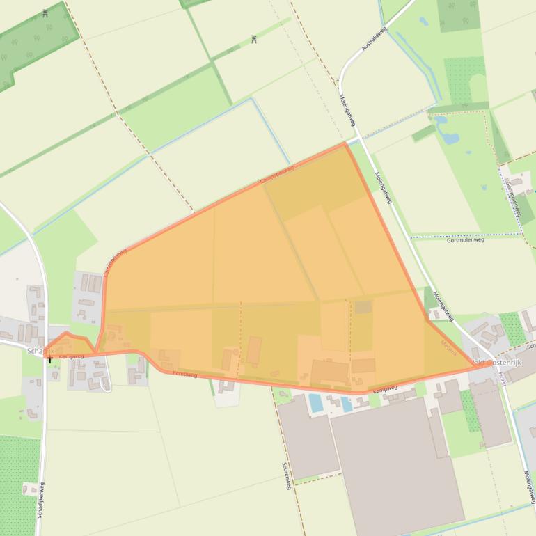 Kaart van postcodegebied 5964ND.