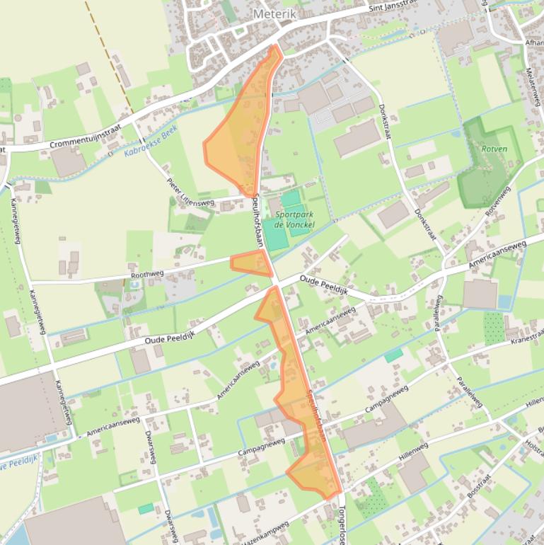 Kaart van postcodegebied 5964NV.