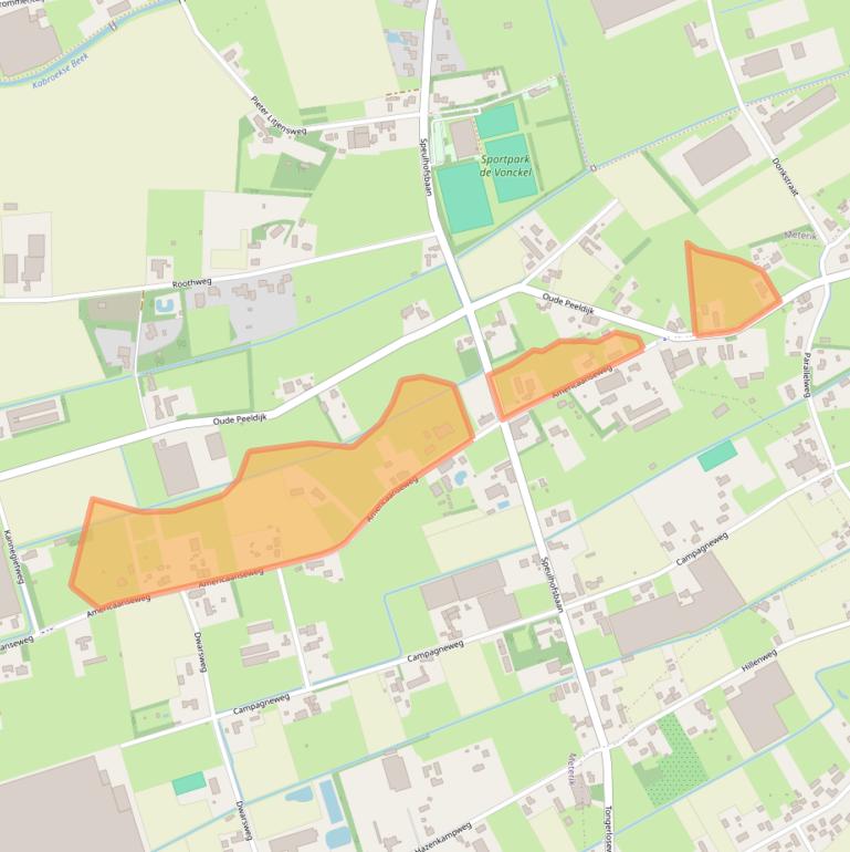 Kaart van postcodegebied 5964PB.