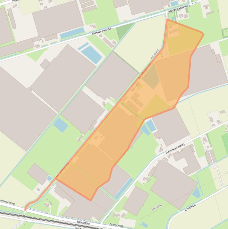 Kaart van postcodegebied 5964PC.