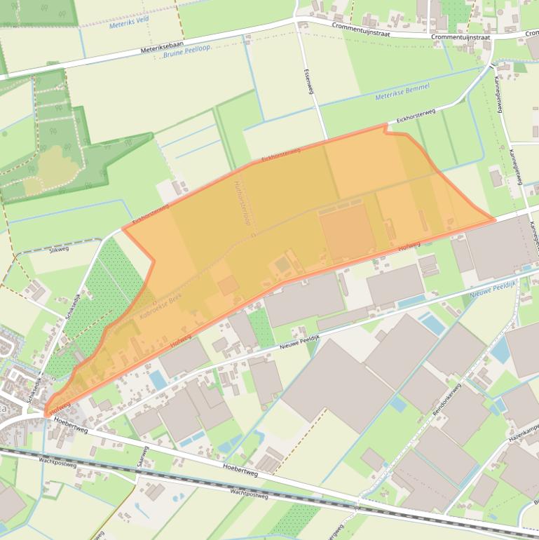 Kaart van postcodegebied 5966NE.