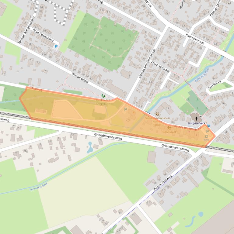 Kaart van postcodegebied 5966NL.