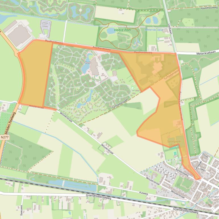 Kaart van postcodegebied 5966NS.