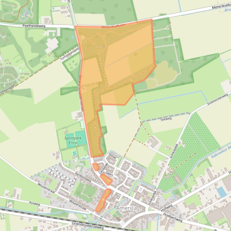 Kaart van postcodegebied 5966NT.